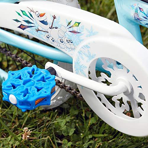 Huffy Frozen 2 Kid Bike, Training Wheels, Streamers & Basket Included, 12 inch, Blue