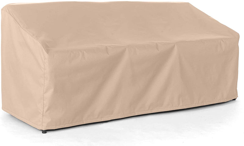 Y- STOP - Outdoor Patio Sofa Covers - Heavy Duty Material - Water and Weather Resistant - Patio Furniture Covers - Ripstop Tan