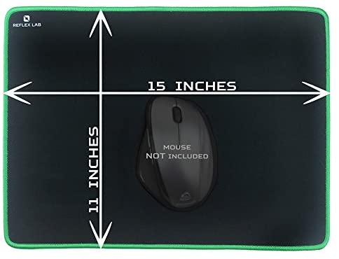 GGLTECK Large Extended Gaming Mouse Pad Mat XXL, Stitched Edges, Waterproof, Ultra Thick 5mm, Wide & Long Mousepad 36”x12”x.20" Red