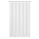 N&Y HOME Caregiver Attendant 36 inches Height Weighted Fabric Shower Curtain Machine Washable,Water Repellent Bathroom Curtains with Grommets, White, 48x36 inch