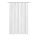 N&Y HOME Caregiver Attendant 36 inches Height Weighted Fabric Shower Curtain Machine Washable,Water Repellent Bathroom Curtains with Grommets, White, 48x36 inch