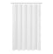 N&Y HOME Caregiver Attendant 36 inches Height Weighted Fabric Shower Curtain Machine Washable,Water Repellent Bathroom Curtains with Grommets, White, 48x36 inch