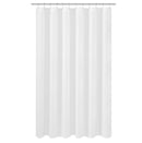 N&Y HOME Caregiver Attendant 36 inches Height Weighted Fabric Shower Curtain Machine Washable,Water Repellent Bathroom Curtains with Grommets, White, 48x36 inch