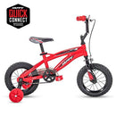 Huffy Kid Bike Moto X, Fast Assembly Quick Connect, 12", Gloss Red