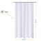 N&Y HOME Fabric Shower Curtain Liner Extra Long Stall Size 54 Width by 80 Length inches, Hotel Quality, Washable, White Bathroom Curtains with Grommets, 54x80