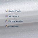 N&Y HOME Fabric Shower Curtain Liner Extra Long Stall Size 54 Width by 80 Length inches, Hotel Quality, Washable, White Bathroom Curtains with Grommets, 54x80