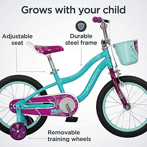 Schwinn Elm Girls Bike for Toddlers and Kids