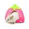 Spring Fever Small Big Animal Strawberry Guinea Pigs Rabbit Dog Cat Puppy Pet Fleece House Indoor Water Resistant Beds