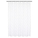 Mrs Awesome Fabric Shower Curtain with 9 Pockets 60 inches Width, Water Repellent, Washable, Odorless and Rust Proof Grommets, White,60x72