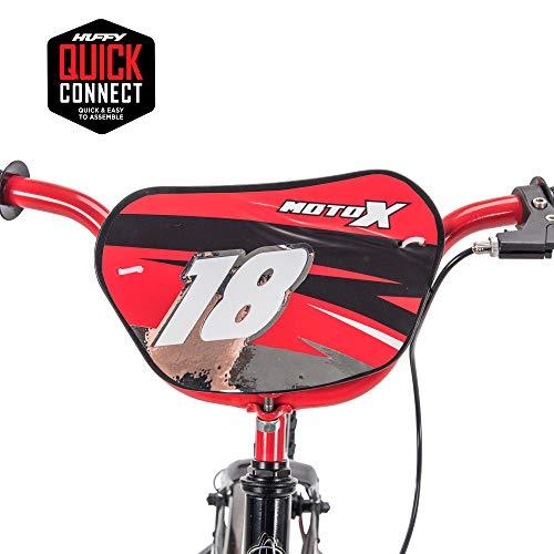 Huffy Kid Bike Moto X, Fast Assembly Quick Connect, 12", Gloss Red