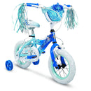 Huffy Frozen 2 Kid Bike, Training Wheels, Streamers & Basket Included, 12 inch, Blue