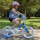 Huffy Frozen 2 Kid Bike, Training Wheels, Streamers & Basket Included, 12 inch, Blue