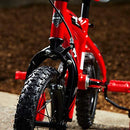 Huffy Kid Bike Moto X, Fast Assembly Quick Connect, 12", Gloss Red