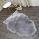 PAGISOFE Soft Faux Sheepskin Fluffy Rugs for Bedroom Kids Room, High Pile Faux Fur Area Rug Bedside Floor Carpet Photography, 3x5 Feet Rectangular Grey