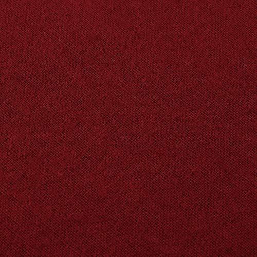 Mellanni 100% Cotton Flannel Sheet Set - Lightweight 4 pc Luxury Bed Sheets - Cozy, Soft, Warm, Breathable Bedding - Deep Pockets - All Around Elastic (Queen, Burgundy)