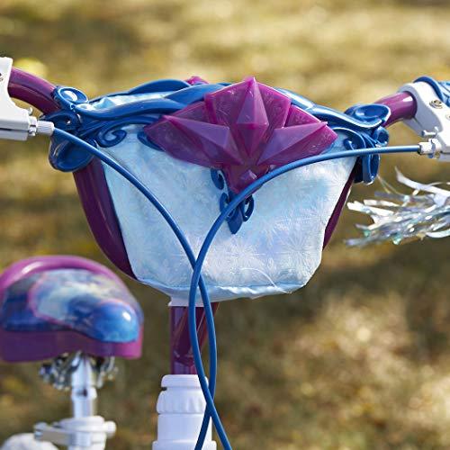 Huffy Frozen 2 Kid Bike, Training Wheels, Streamers & Basket Included, 12 inch, Blue