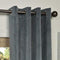 Half Price Drapes VPCH-184005-108-GRBO Signature Grommet Blackout Velvet Curtain, Natural Grey, 50 X 108