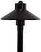 China Hat 12V Black Brass Path Light (7" Shade, 25" Tall) by sunduck