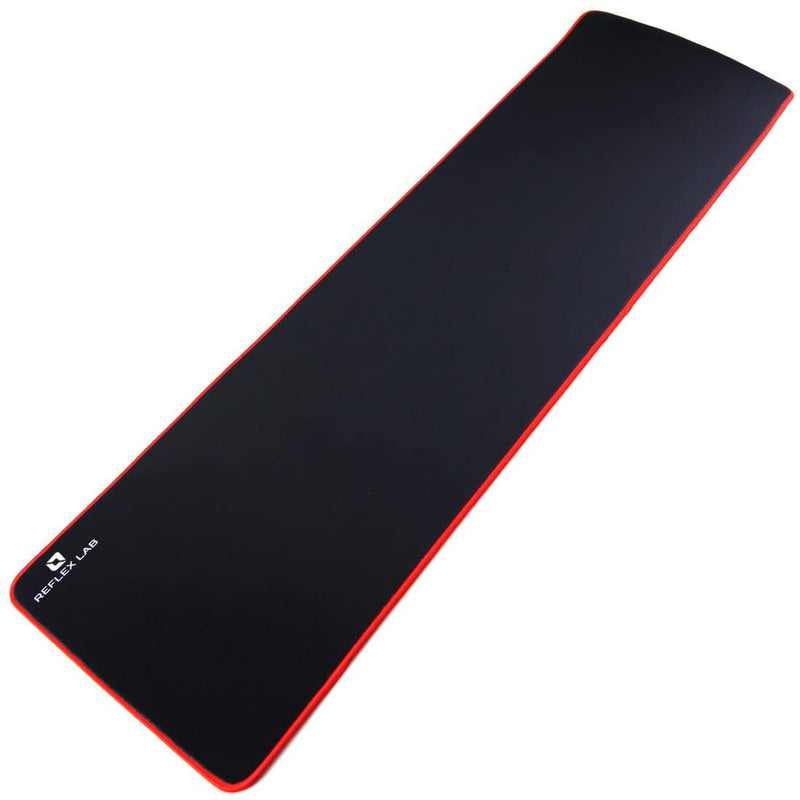 GGLTECK Large Extended Gaming Mouse Pad Mat XXL, Stitched Edges, Waterproof, Ultra Thick 5mm, Wide & Long Mousepad 36”x12”x.20" Red