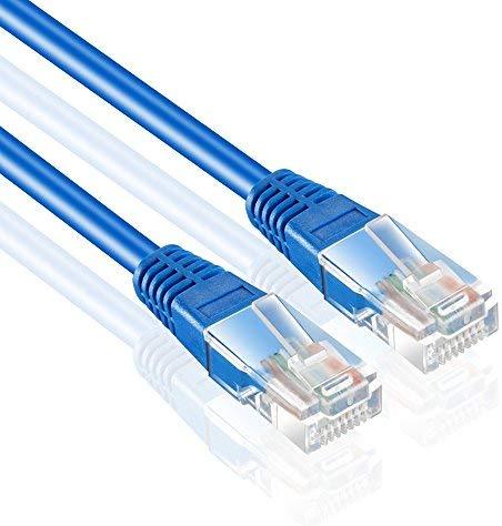 TNP Cat6 Ethernet Patch Cable (20 Inch) - Professional Gold Plated Snagless RJ45 Connector Computer Networking LAN Wire Cord Plug Premium Shielded Twisted Pair (Orange)