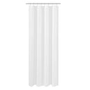 N&Y HOME Caregiver Attendant 36 inches Height Weighted Fabric Shower Curtain Machine Washable,Water Repellent Bathroom Curtains with Grommets, White, 48x36 inch