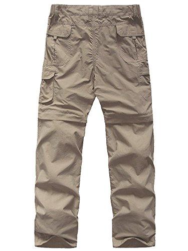 Mens Hiking Pants Adventure Quick Dry Convertible Lightweight Zip Off Fishing Travel Mountain Trousers