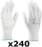 Coyaho Work Gloves (12 pairs) - Non-Slip Mounting Gloves Seamless, Ideal for Repairs, Automotive Industry, Finishing, Car Service, Workshop (10, White)