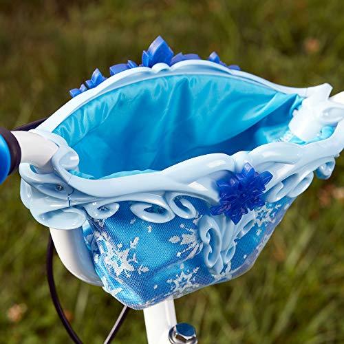 Huffy Frozen 2 Kid Bike, Training Wheels, Streamers & Basket Included, 12 inch, Blue