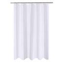 N&Y HOME Caregiver Attendant 36 inches Height Weighted Fabric Shower Curtain Machine Washable,Water Repellent Bathroom Curtains with Grommets, White, 48x36 inch