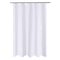 N&Y HOME Caregiver Attendant 36 inches Height Weighted Fabric Shower Curtain Machine Washable,Water Repellent Bathroom Curtains with Grommets, White, 48x36 inch