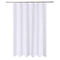 N&Y HOME Caregiver Attendant 36 inches Height Weighted Fabric Shower Curtain Machine Washable,Water Repellent Bathroom Curtains with Grommets, White, 48x36 inch