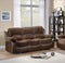 Homelegance Resonance 83" Bonded Leather Double Reclining Sofa, Brown