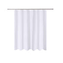 N&Y HOME Caregiver Attendant 36 inches Height Weighted Fabric Shower Curtain Machine Washable,Water Repellent Bathroom Curtains with Grommets, White, 48x36 inch