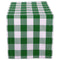 DII Cotton Buffalo Check Table Runner for Family Dinners or Gatherings, Indoor or Outdoor Parties, Halloween, & Everyday Use (14x72",  Seats 4-6 People), Orange & Black